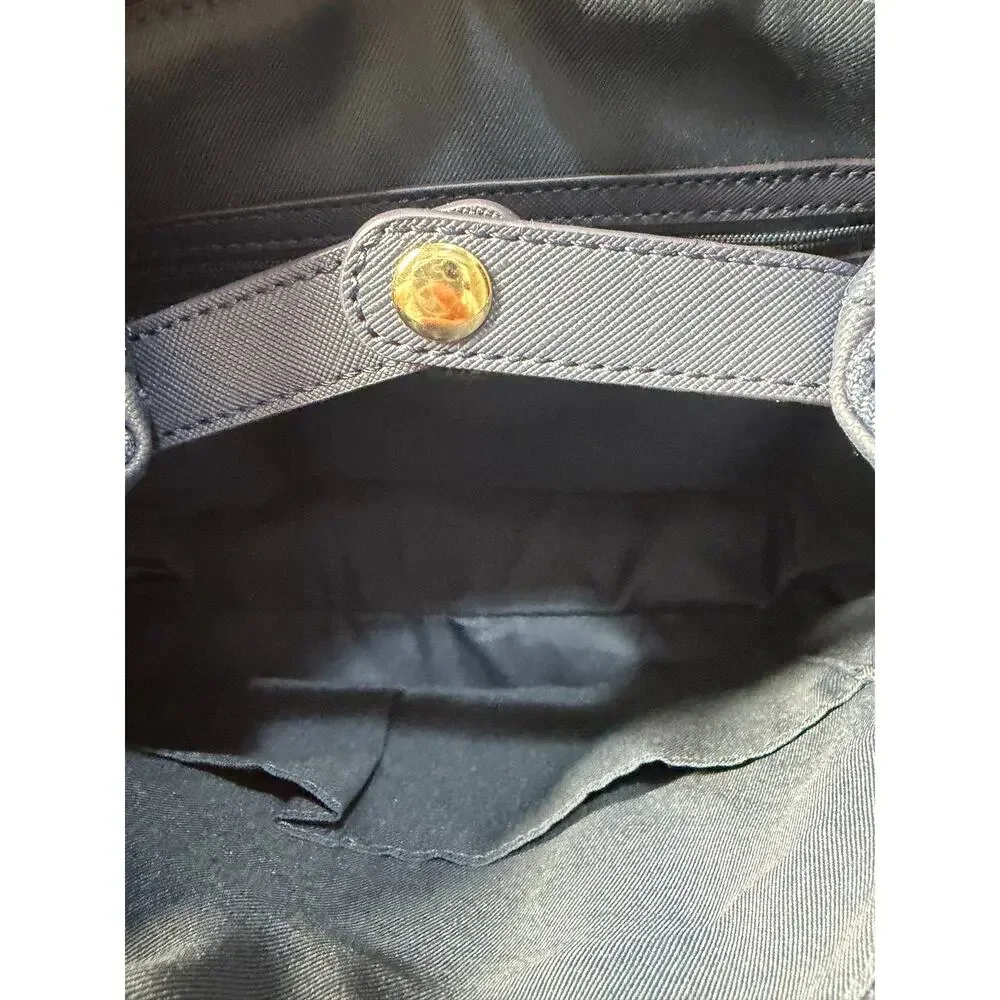 GUESS Blue Denim Backpack Bag Roses Casual Boho